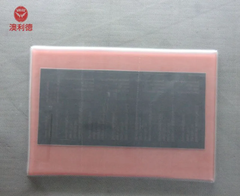 Drive gas rods for pushing air out between flexographic printing and Inkjet film