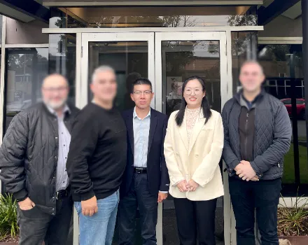Visiting customers in Australia