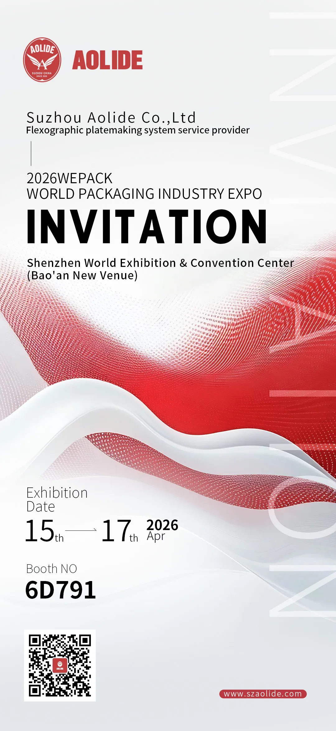 Warmly welcome to our booth 6D791 2026WEPACK